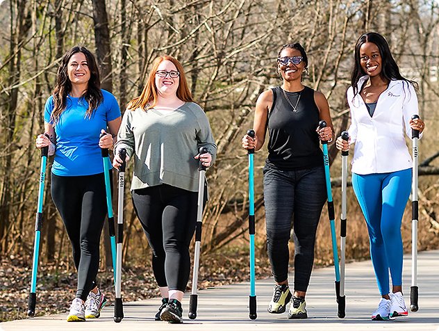 Walking the trail with Jetti poles